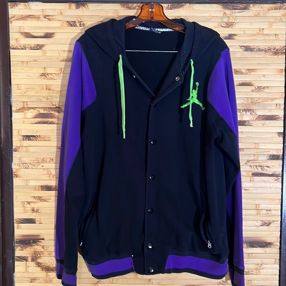 Michael Jorden button up sweatshirt